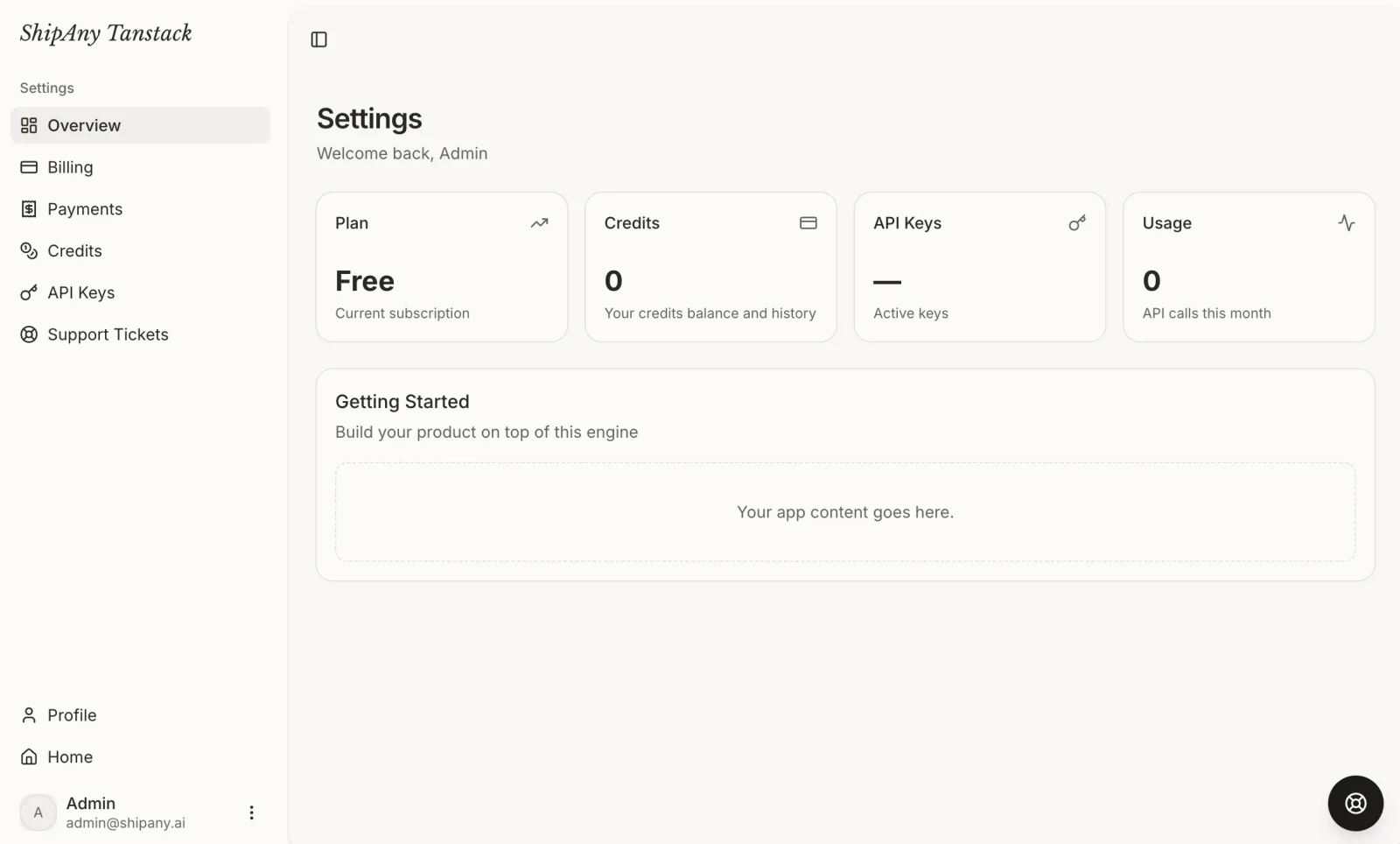 User Dashboard